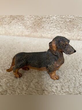 Dachshund resin figurine
